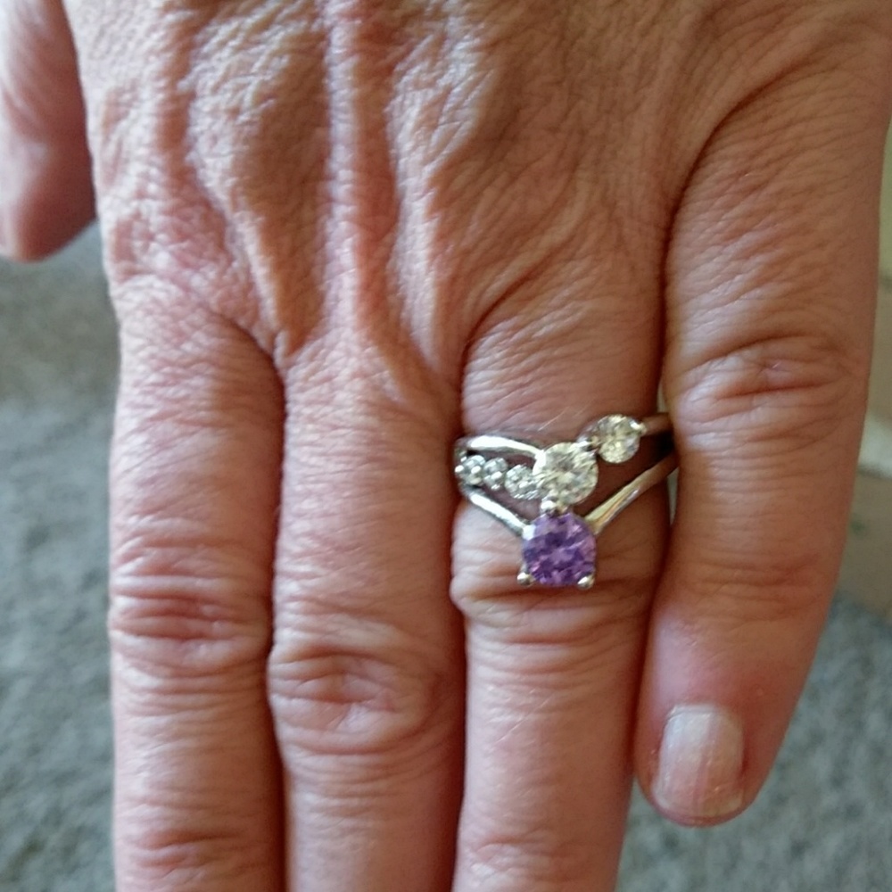 Sterling and amethyst ring